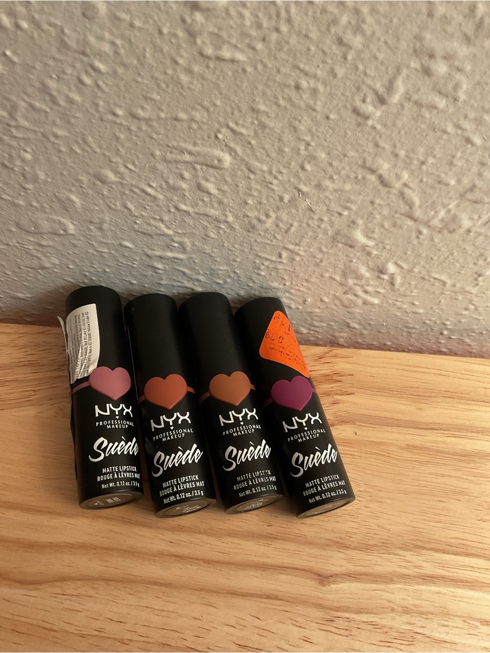 NYX Suede Matte Lipstick Lot Of 4 No Repeats - Variety Lip Color